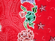Batik dug 2m 15-020, Rød